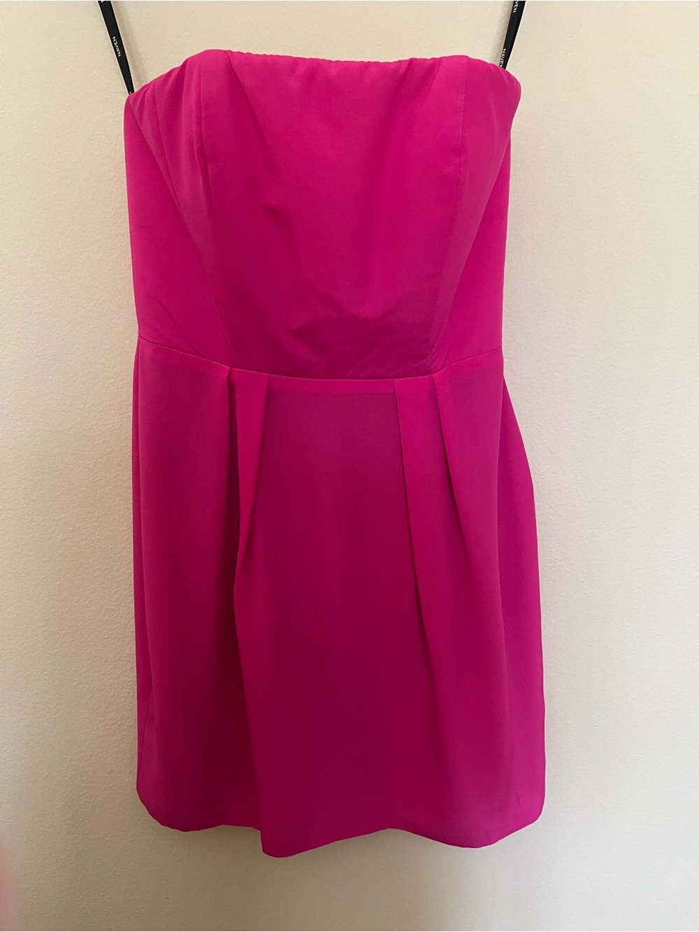 Naven Strapless Hot Pink Cocktail Dress